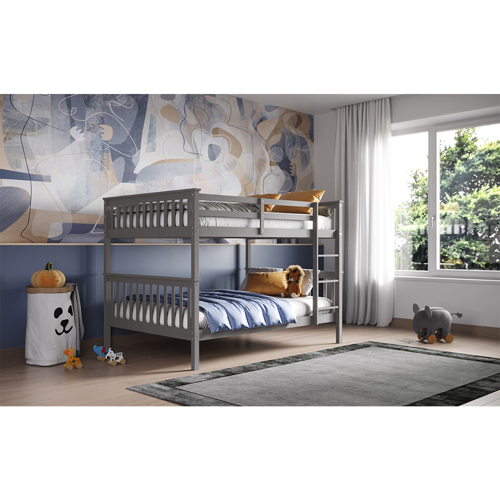 Flair Tetrad Small Double Grey Detachable Bunk Bed Image 5
