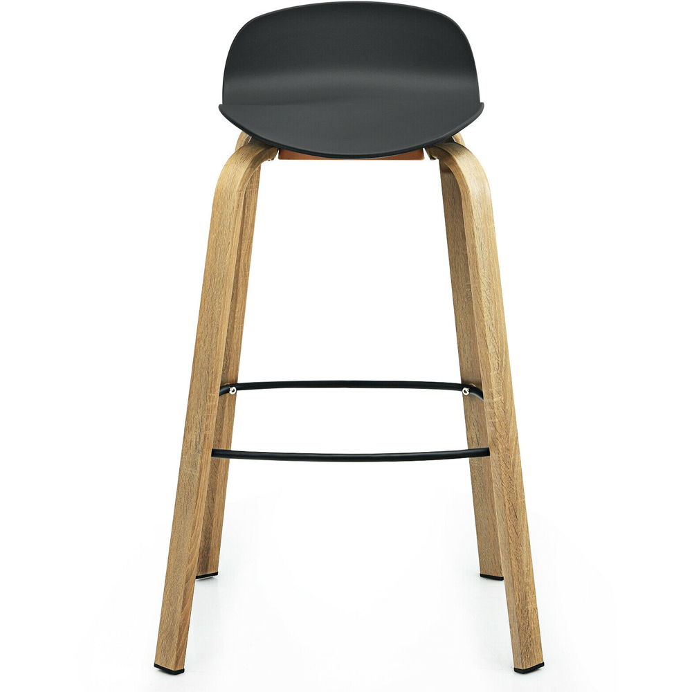 High Counter Costway Black High Counter Bar Stool Set of 2 | Wilko