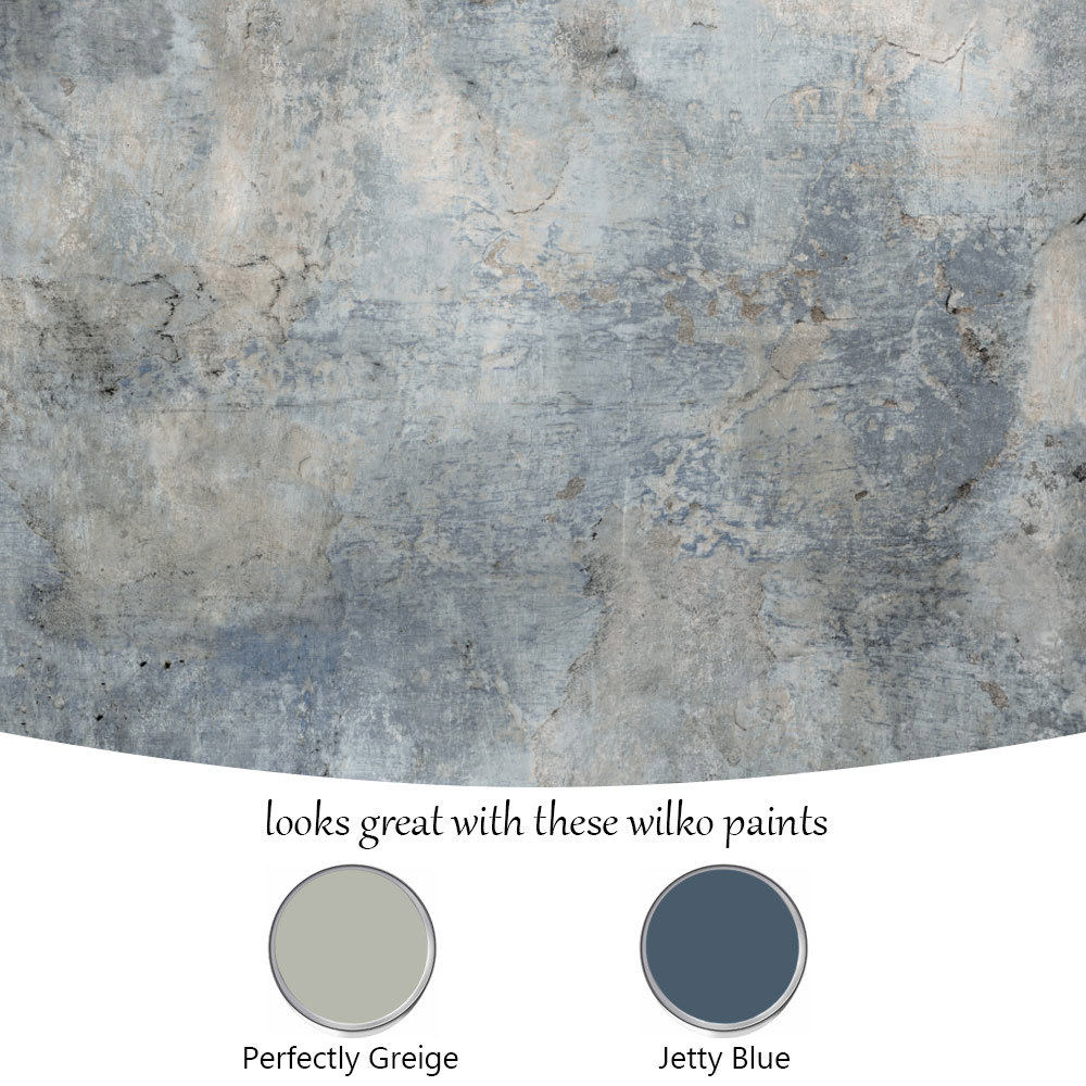 Grandeco Plaster Patina Castello Grey Wallpaper by Paul Moneypenny Image 4
