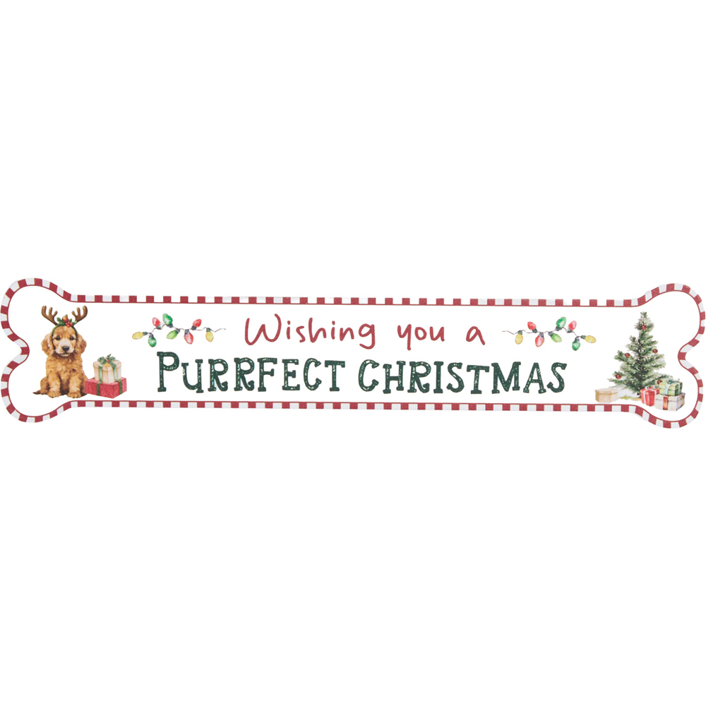 Christmas Dog Plaque Image 2