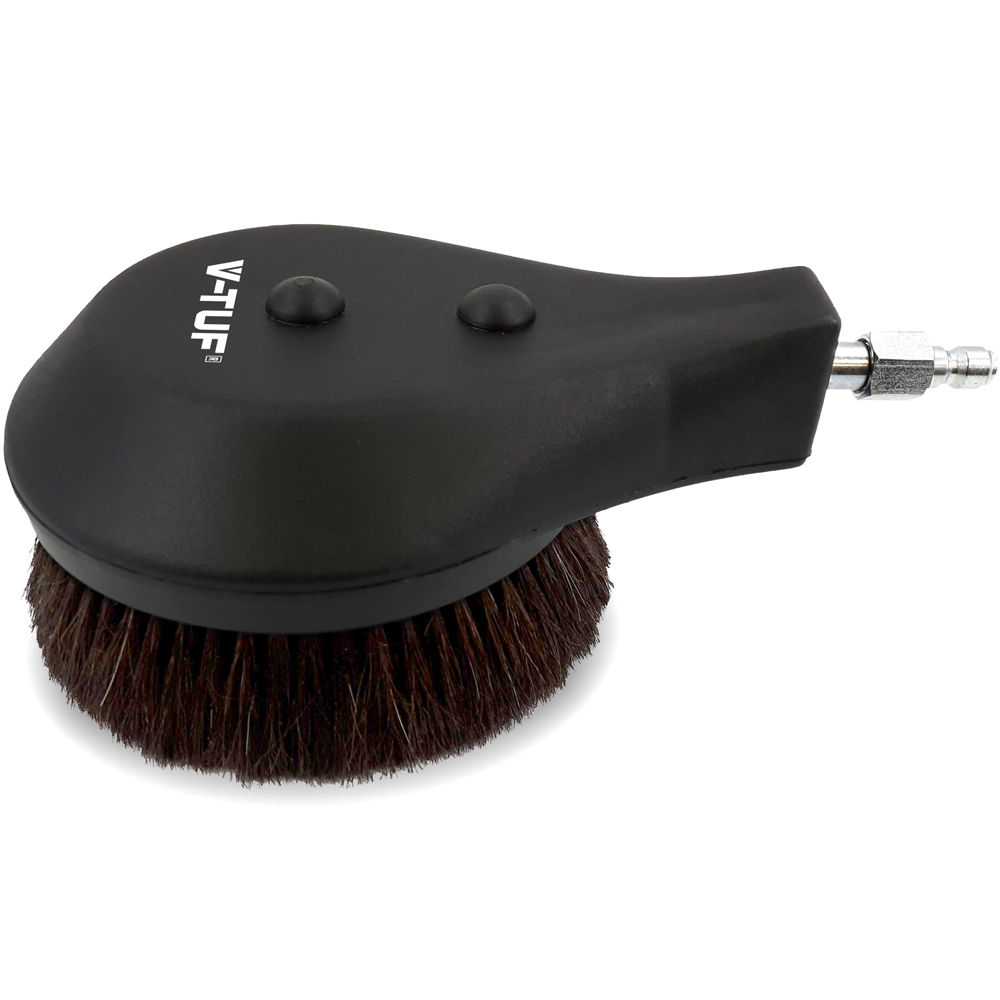 V-TUF Professional Rotary Horse Hair Car Wash Brush with SSQ Inlet Image 1