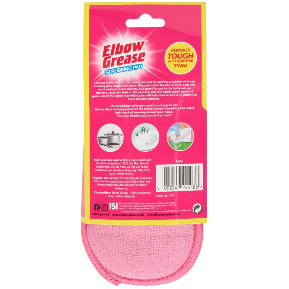Elbow Grease Scrubbing Pad - Pink Image 2