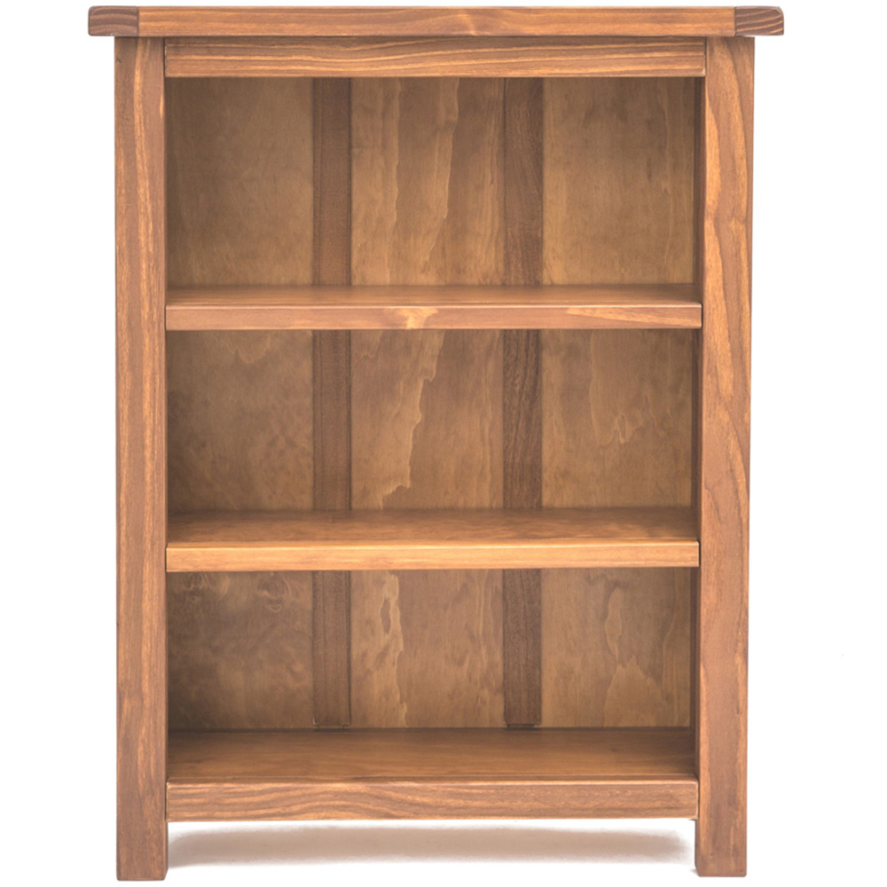 Padua 3 Shelf Light Brown Lacquered Bookcase Image 2