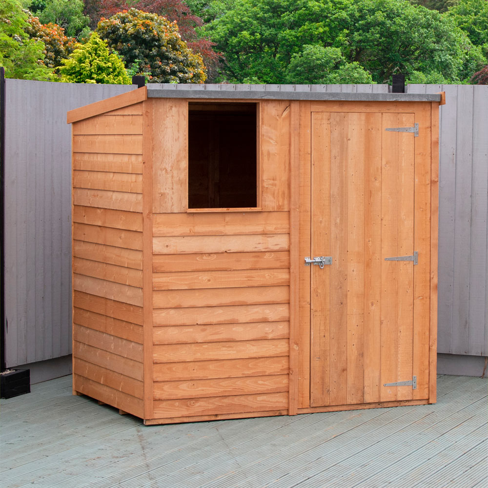 Shire 6 x 4ft Dip Treated Overlap Pent Shed Image 3