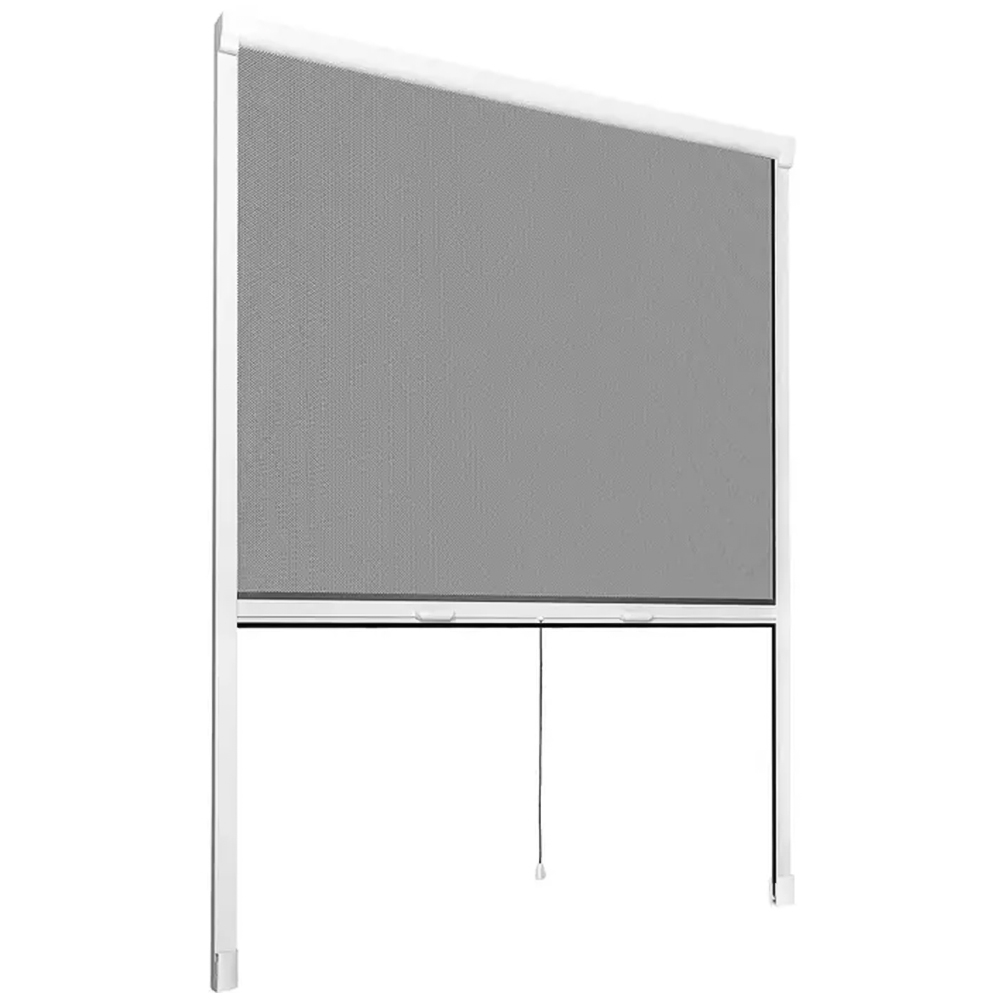 tectake Fly Screen Roller Blind 160 x 90cm Image 1