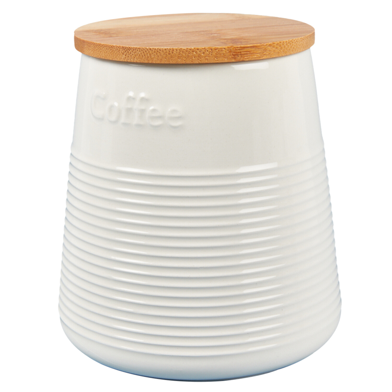 Conical Canister - Cream / Coffee Image 3