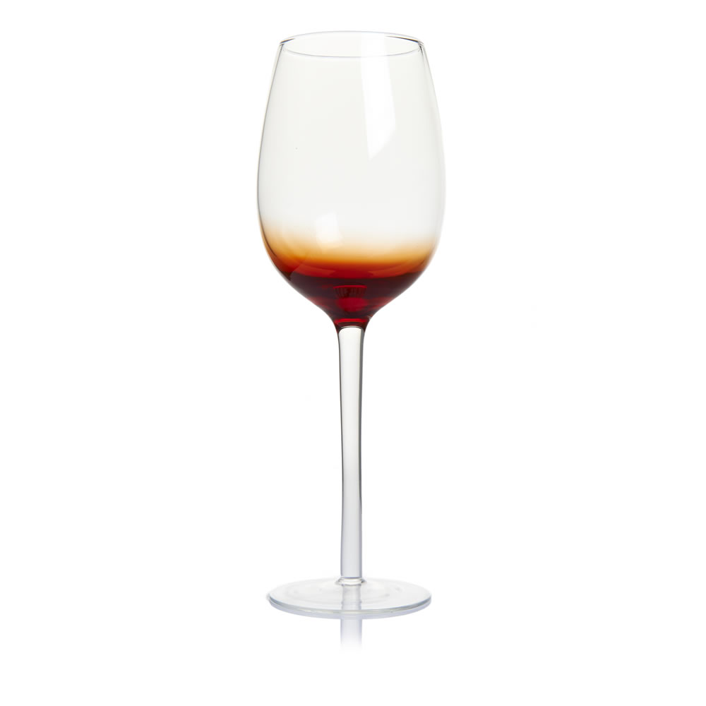Wilko Stemmed Wine Glass Red 40cl Wilko