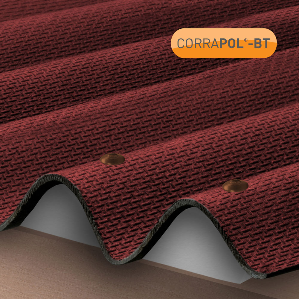 Corrapol BT Red Corrugated Bitumen Roof Fixings 100 Pack Image 2