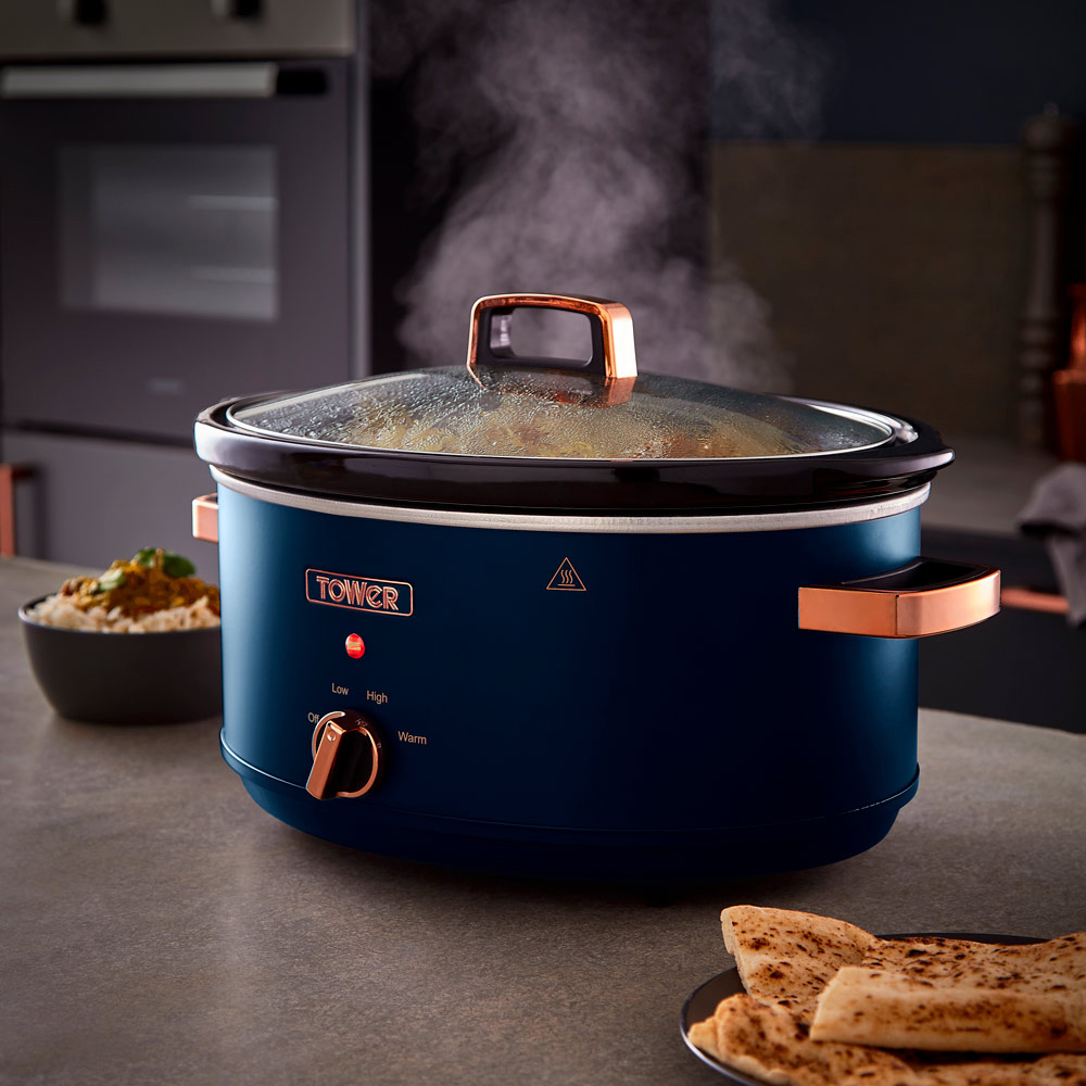 Tower Cavaletto Blue 6.5L Slow Cooker Image 4