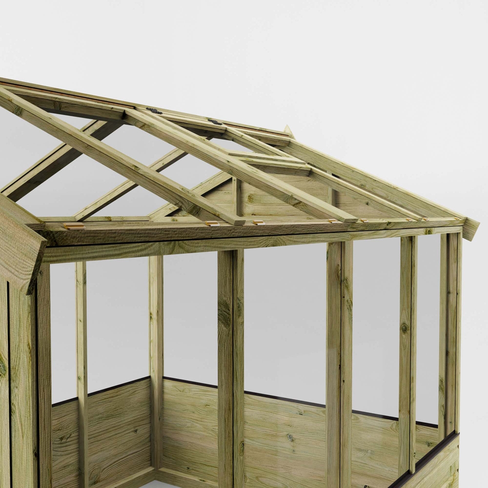 Mercia Wooden 8 x 6ft Traditional Greenhouse Image 6
