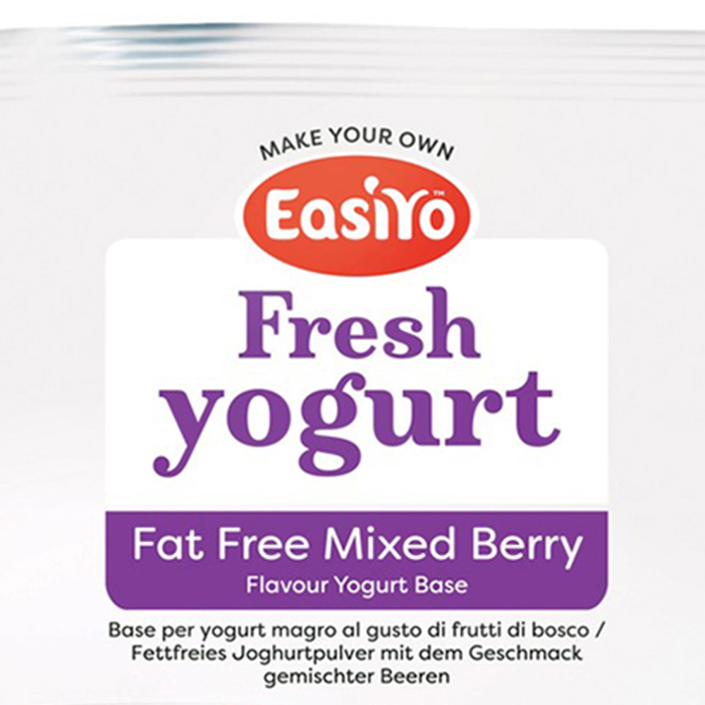 EasiYo Fat-Free Mixed Berry Flavour Yoghurt Base 200g Image 2