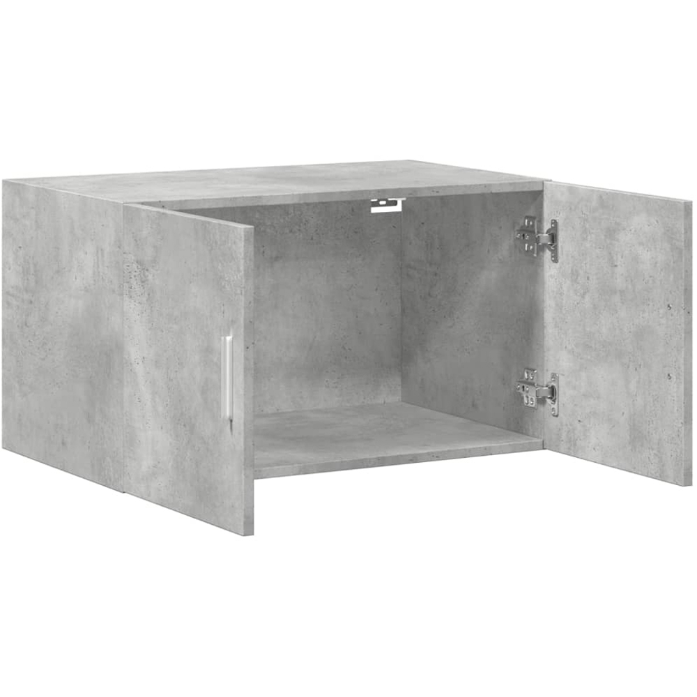 vidaXL 2 Door Concrete Grey Wooden Wall Cabinet Image 7