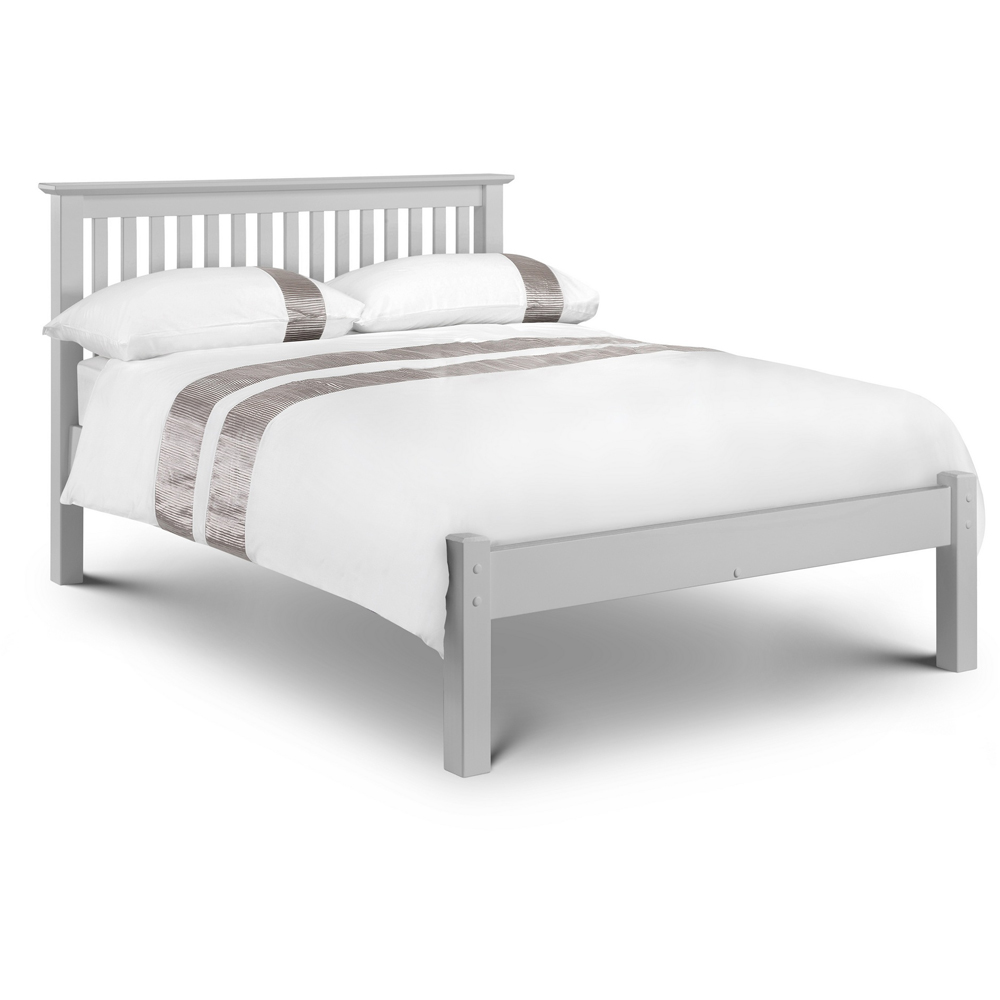 Julian Bowen Barcelona Double Dove Grey Low Foot End Bed Frame Image 2