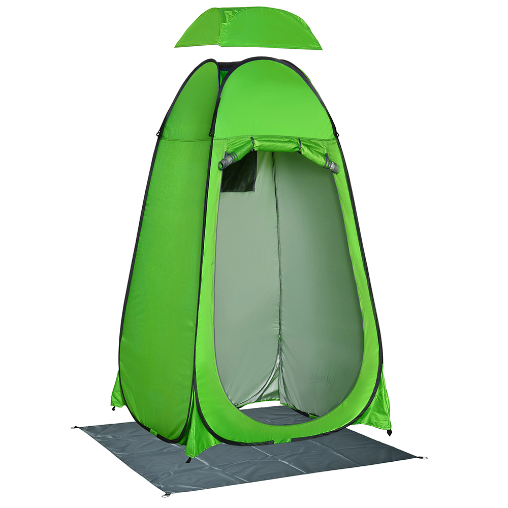 Outsunny Camping Shower Tent Green Image 1