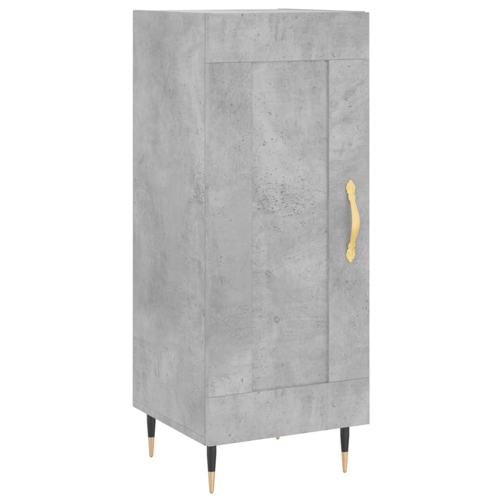 vidaXL 2 Door Concrete Grey Highboard Image 7