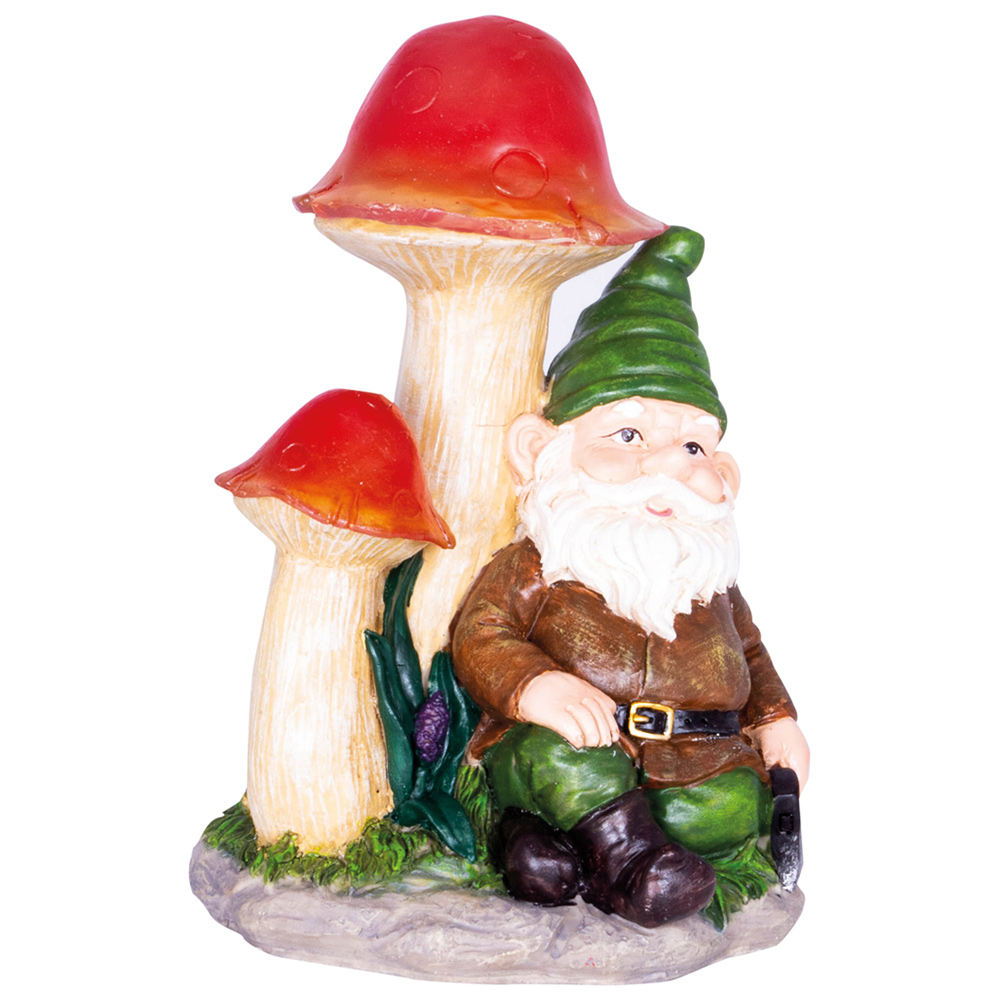St Helens Male Gnome Under Light Up Mushroom Image 1