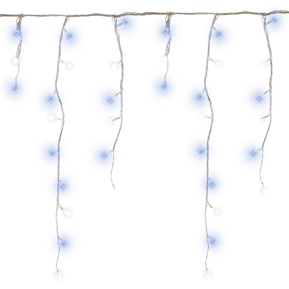 The Christmas Workshop 360 LED Blue and White Icicle String Light Image 3