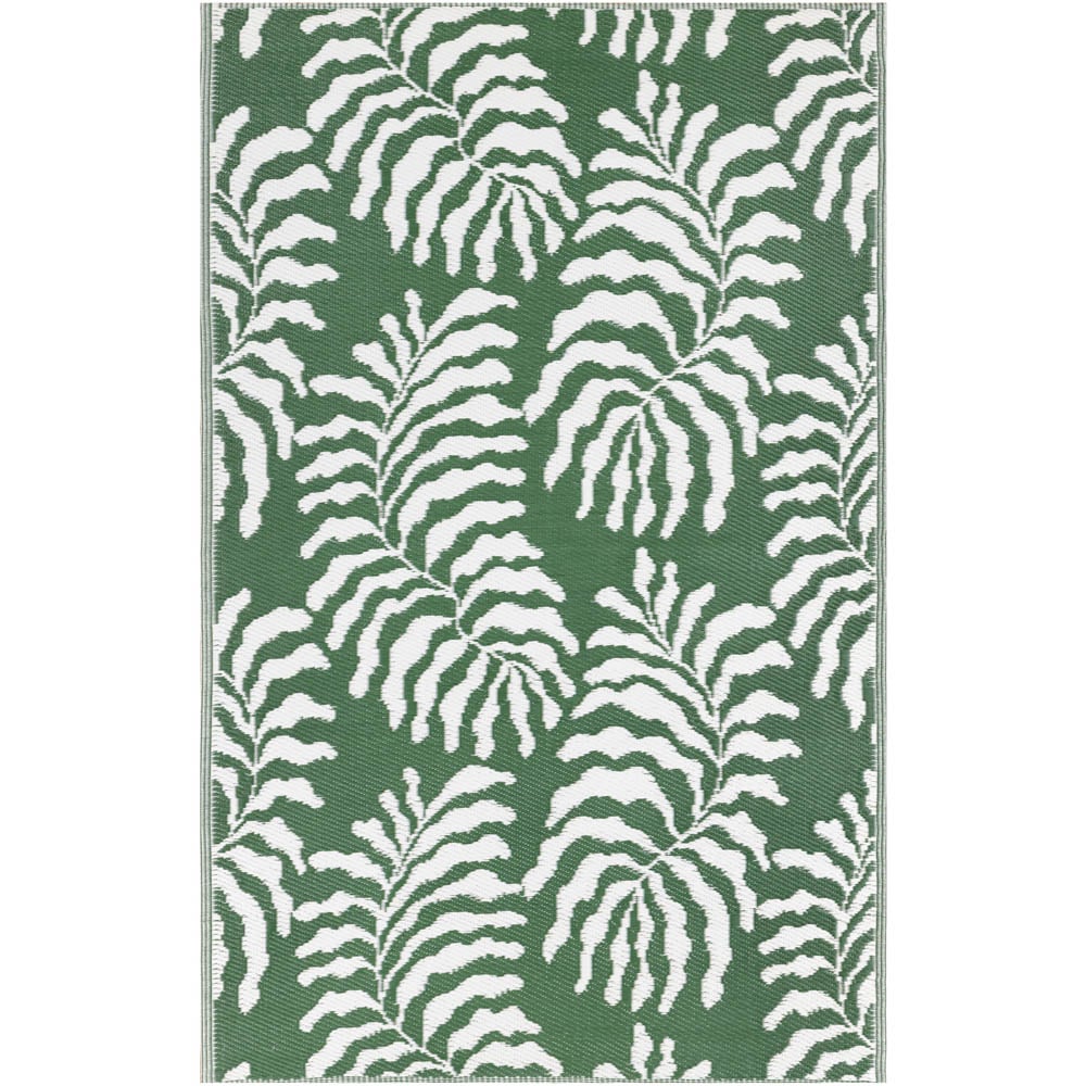 furn. Tocorico Green Recycled Outdoor Rug 120 x 120cm Image 1