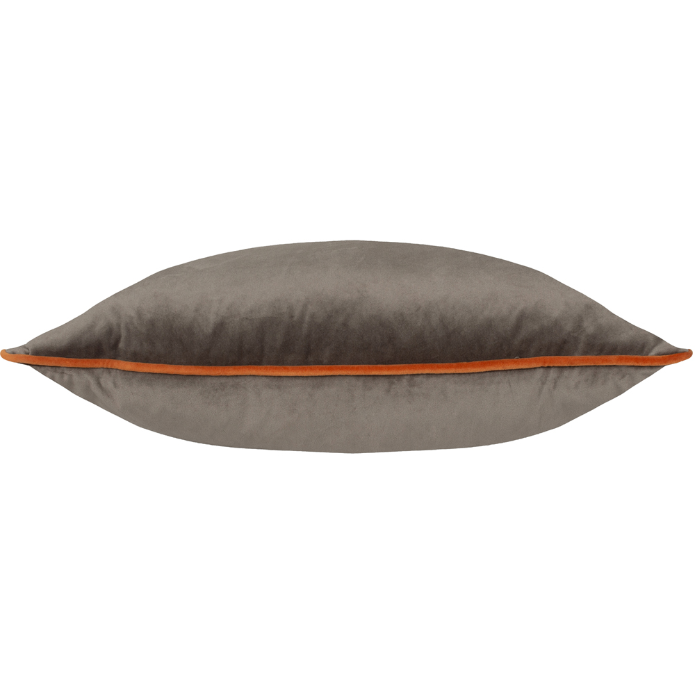 Furn Meridian Mocha and Pumpkin Velvet Cushion 45 x 45cm Image 3