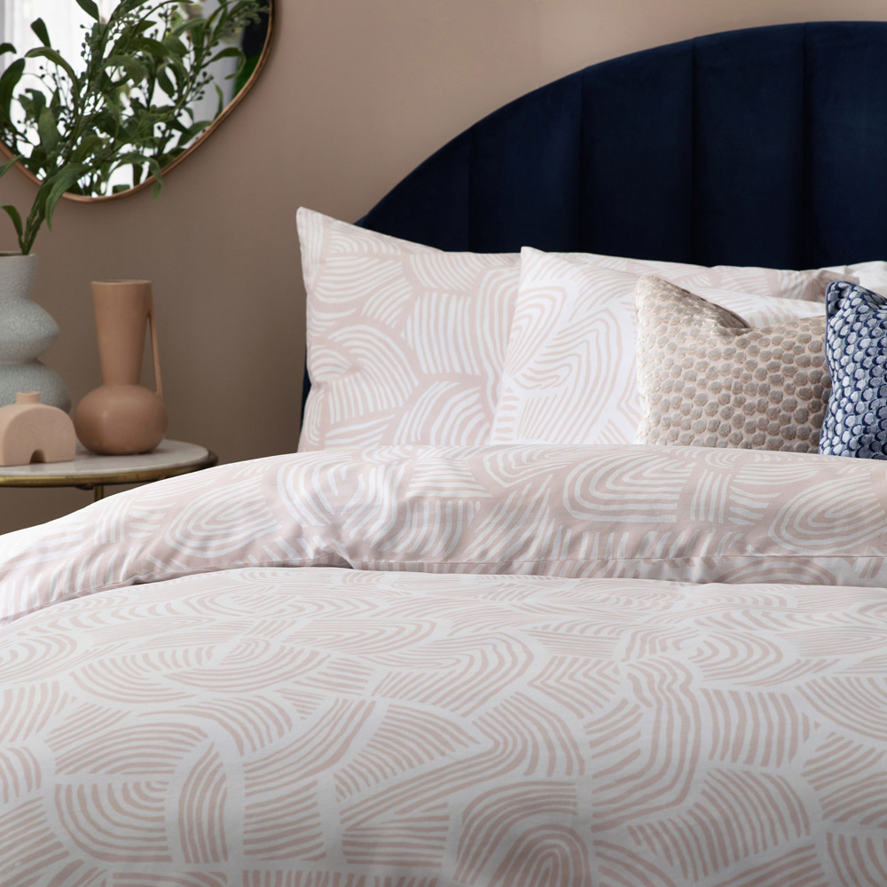 Hoem Dunes Super King Shell Abstract Geometric Duvet Set Image 3