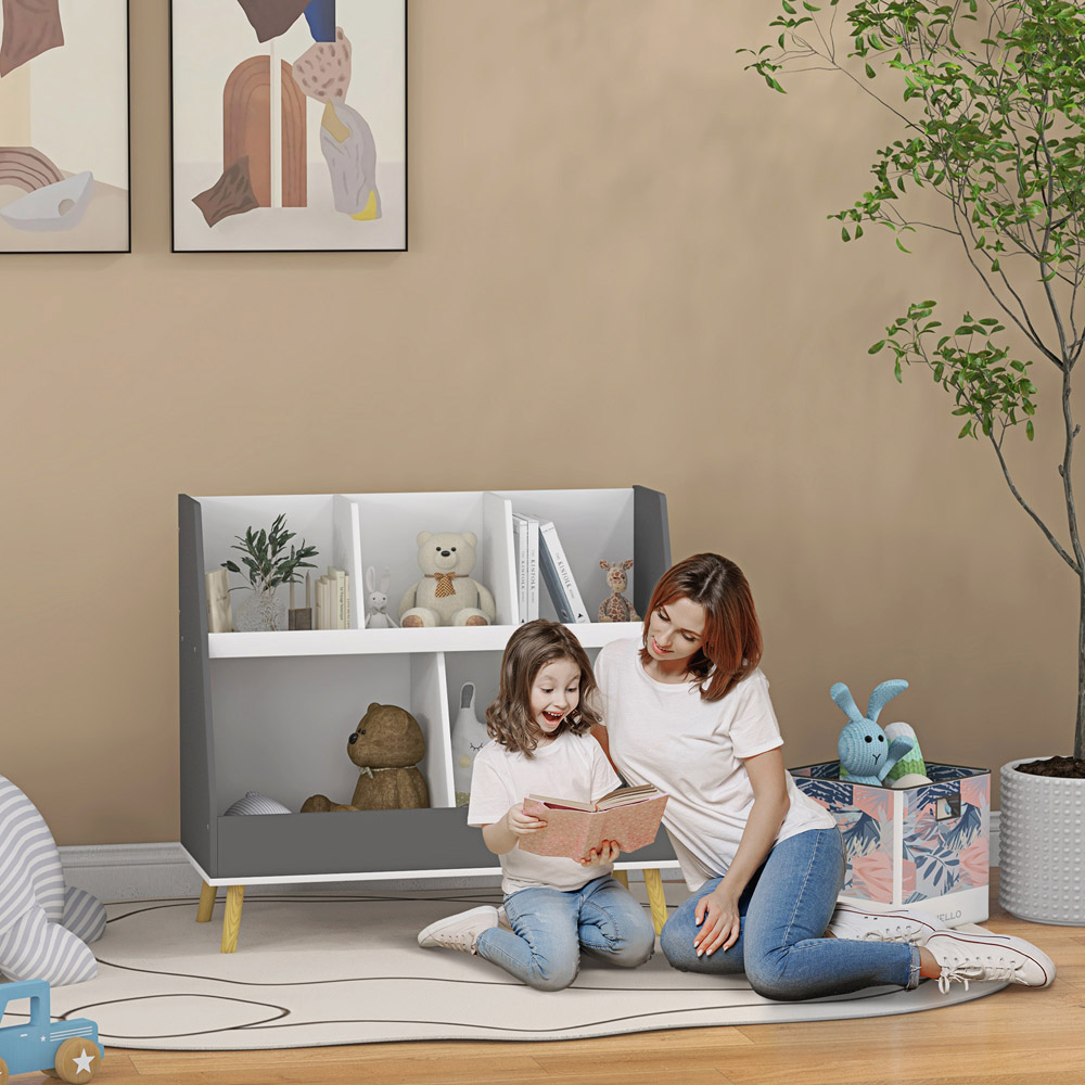 Tommy Toys 5 Shelf Grey Kids Storage Shelf Image 4