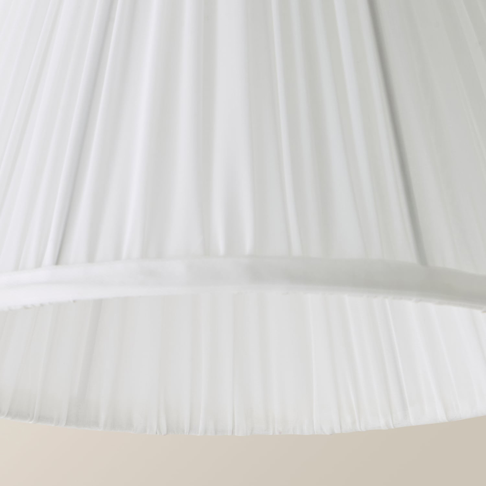 ValueLights Elowen White Chiffon Tapered Easy Fit Ceiling Lamp Shade 30cm Image 5
