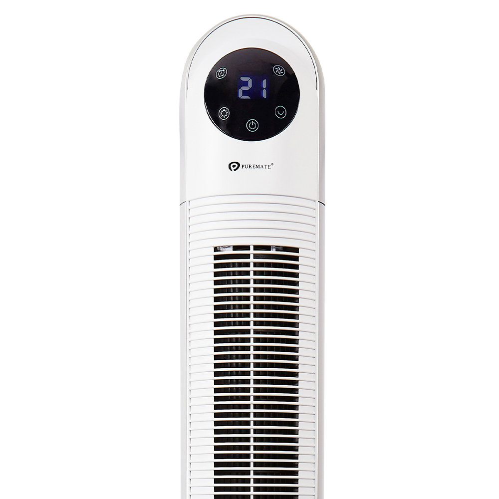 Puremate White Tower Fan 43 inch Image 3