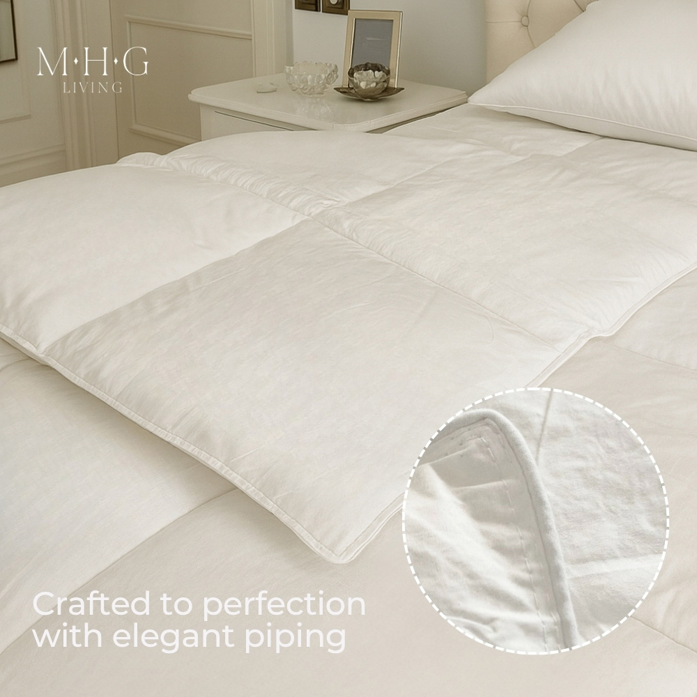 MHG Living Super King Size White Duck Feather and Down Extra Warm Winter Duvet 16.5 Tog Image 8