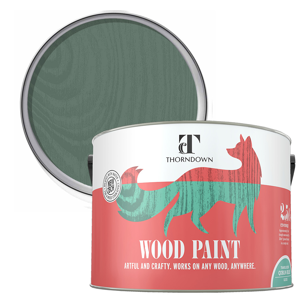 Thorndown Marshland Green Satin Wood Paint 150ml Image 1