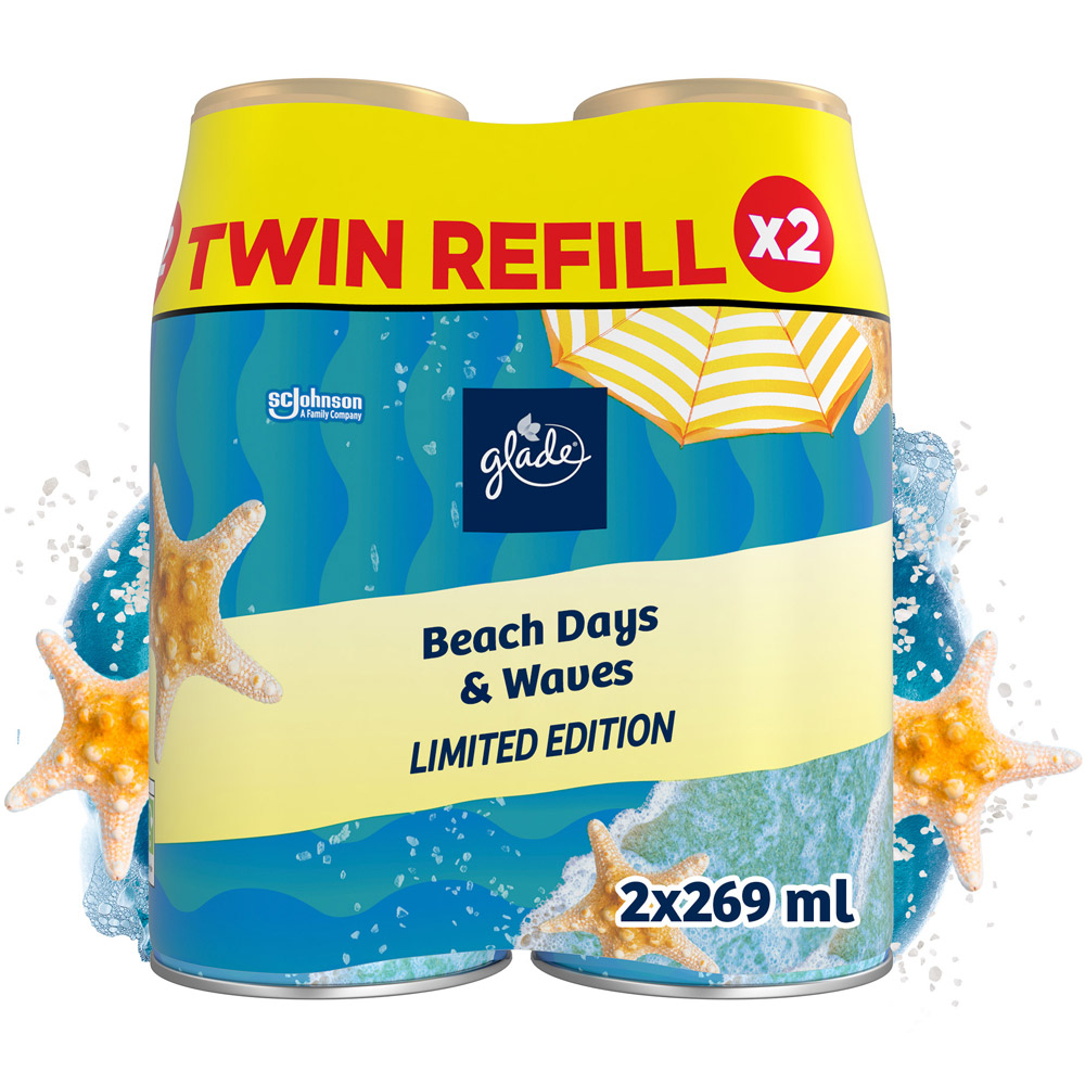 Glade Beach Days and Waves Auto Spray Twin Refill 2 x 269ml Image 2