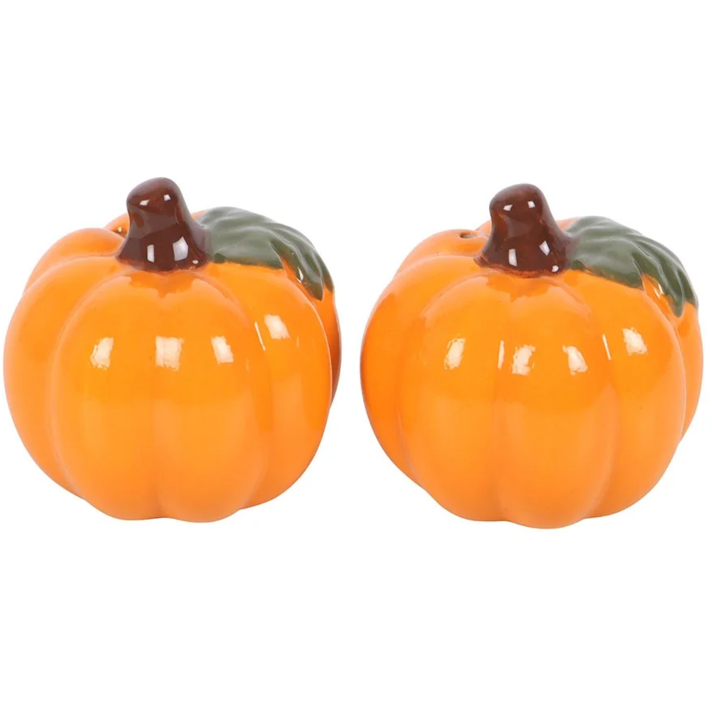 Marco Paul Orange Pumpkin Halloween Salt and Pepper Shakers Image 2