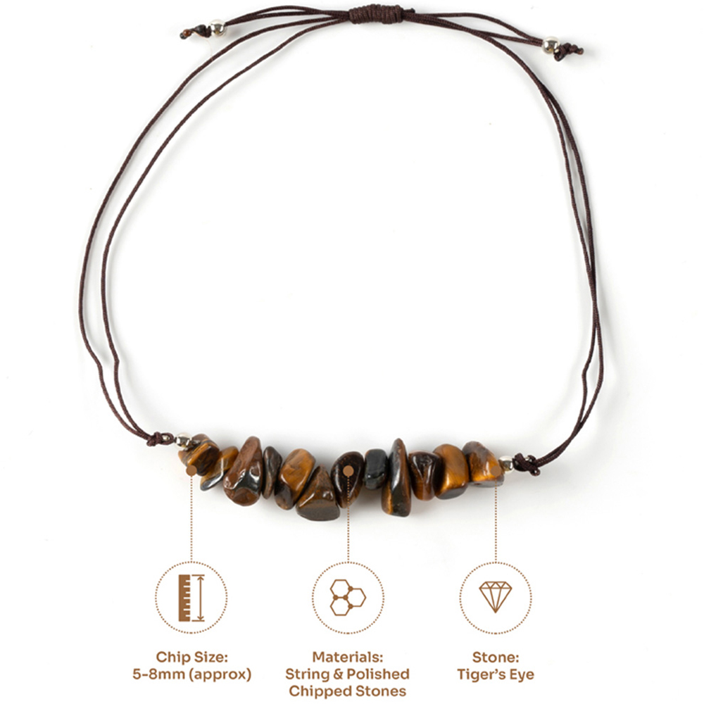 Myga Tigers Eye Gemstone Chip Bracelet Image 4