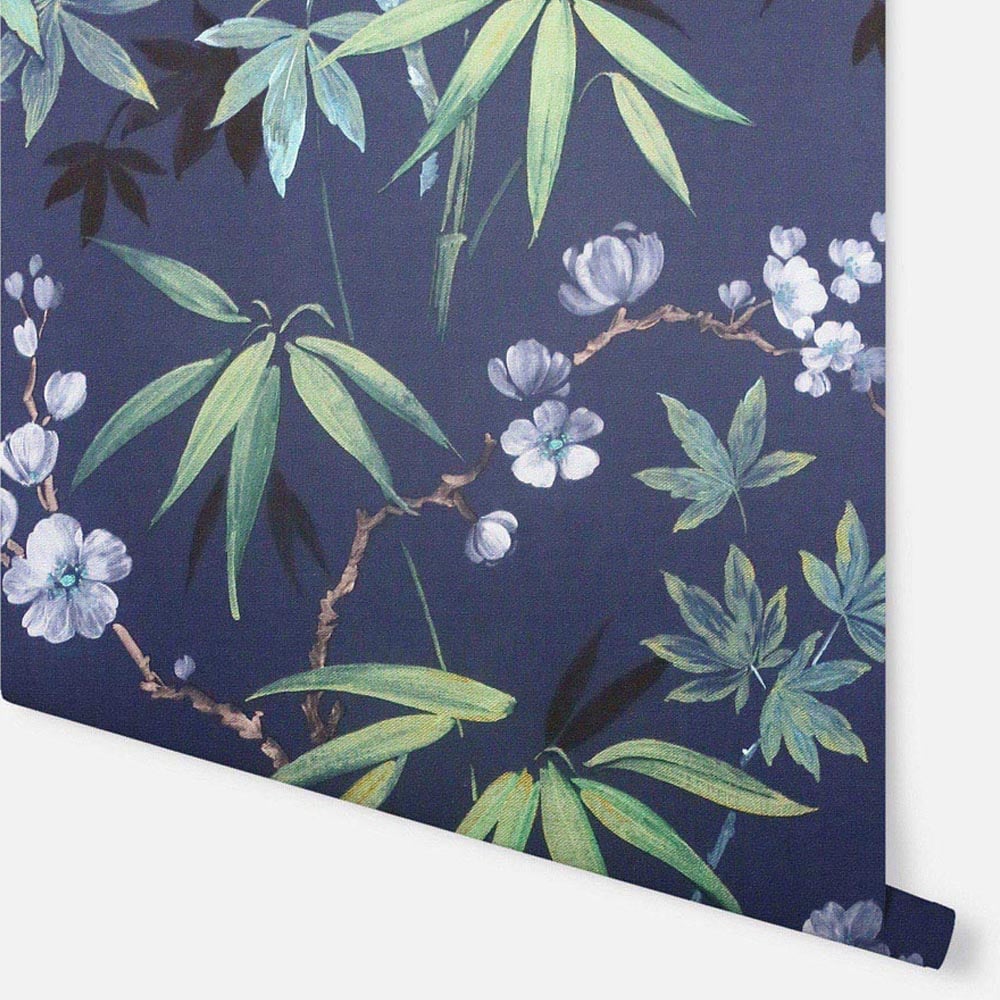 Arthouse Jasmine Garden Navy Wallpaper Image 3