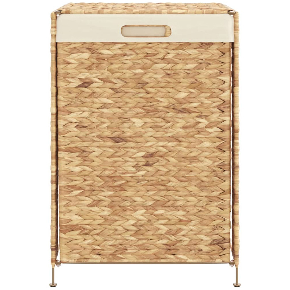 vidaXL Brown Water Hyacinth Laundry Basket 64 x 44 x 34cm Image 4