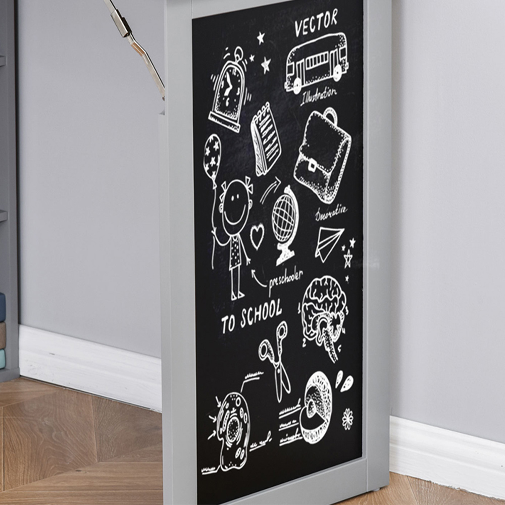 Portland Folding Office Desk Grey Image 6