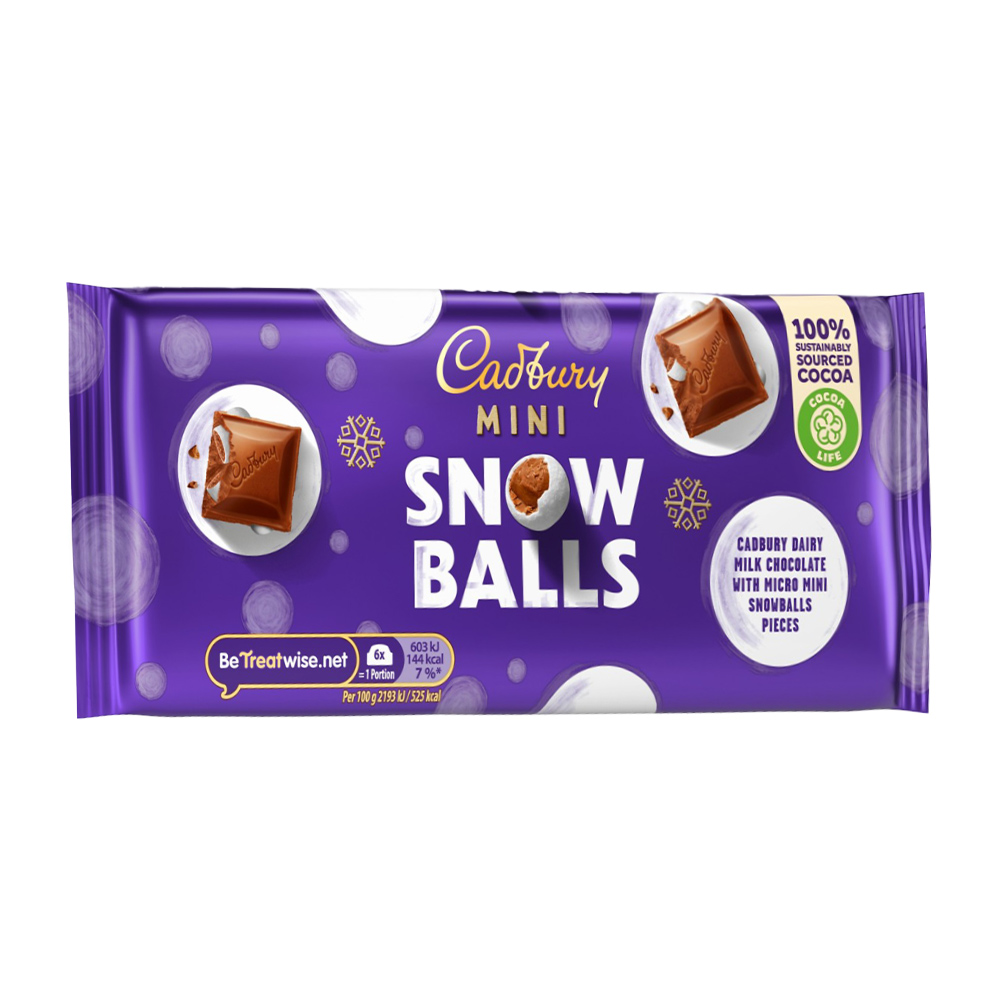 Cadbury Dairy Milk Mini Snowballs 110g Image 1