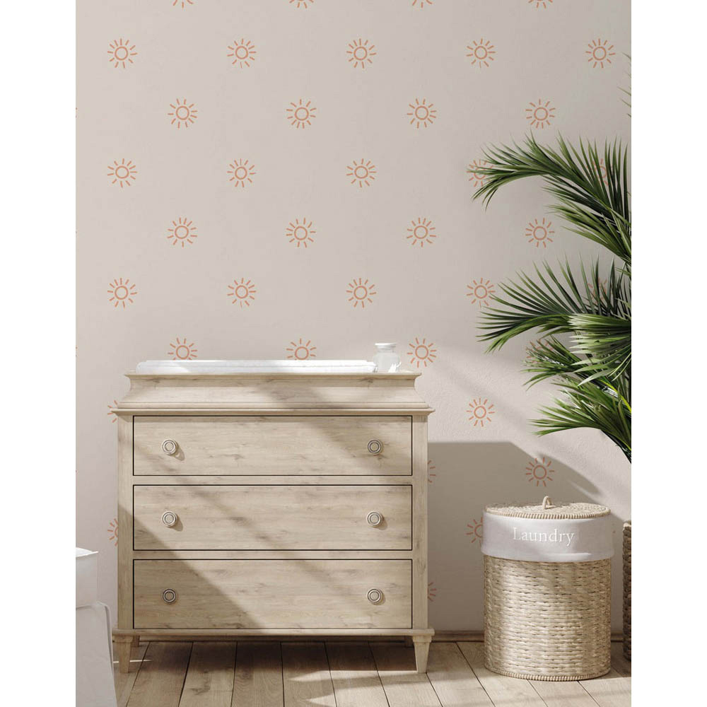 Bobbi Beck Eco Luxury Children's Sun Beige Wallpaper Image 2