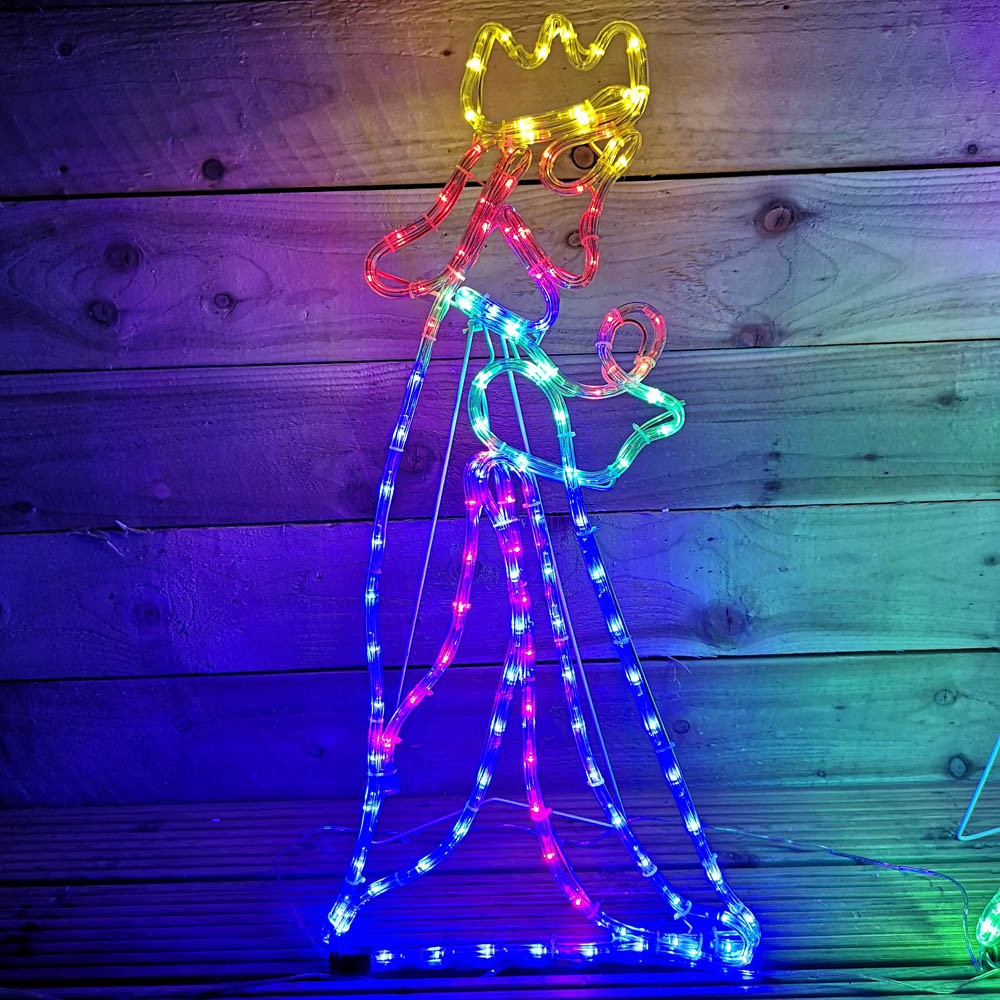 Samuel Alexander 360 Multicolour LED Nativity Three Wise Men Silhouette Rope Light 70cm Image 3