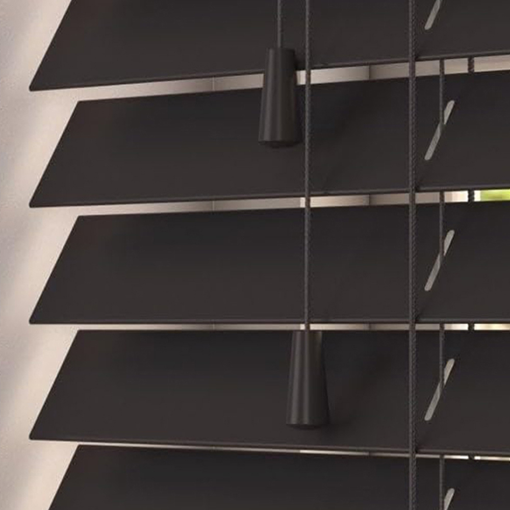 New Edge Blinds Sunwood Smooth Blind Onyx 160cm Wilko