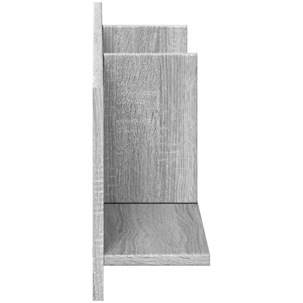 vidaXL 3 Shelf Grey Sonoma Wall Cabinet Image 4