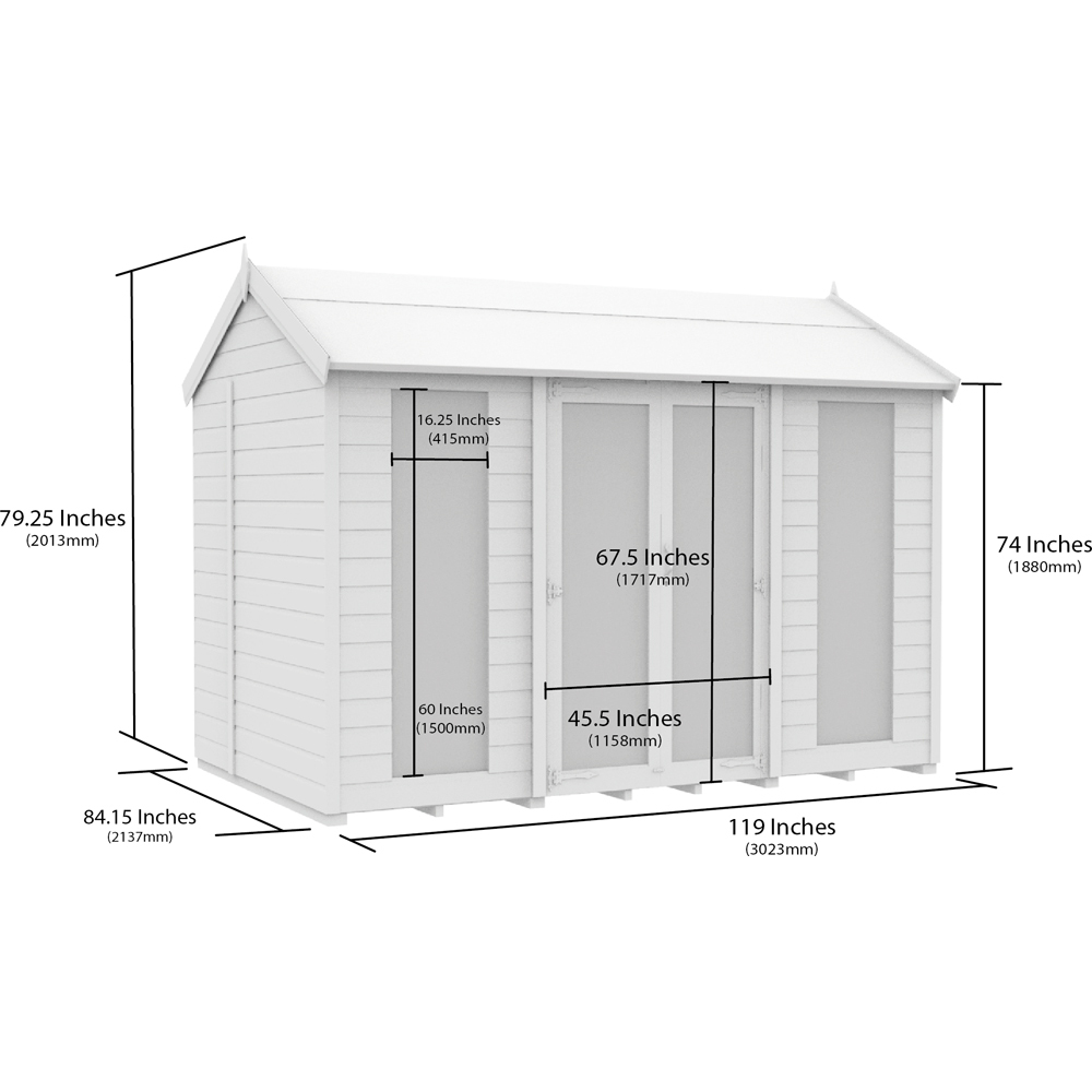 DIY Sheds 10 x 7ft Tongue and Groove Timber Apex Summerhouse Image 7