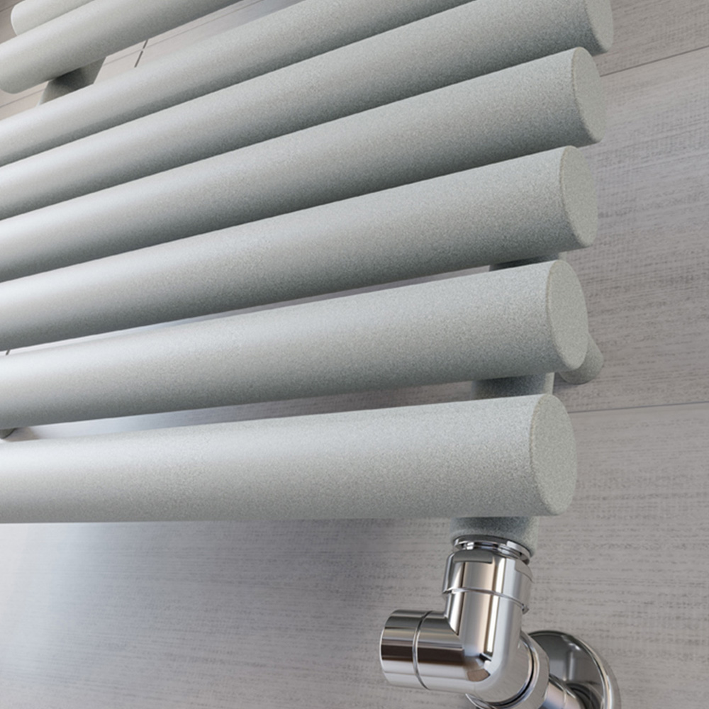 Terma Rolo Towel 2111BTU Salt n Pepper Heated Towel Rail 1085 x 520mm Image 6