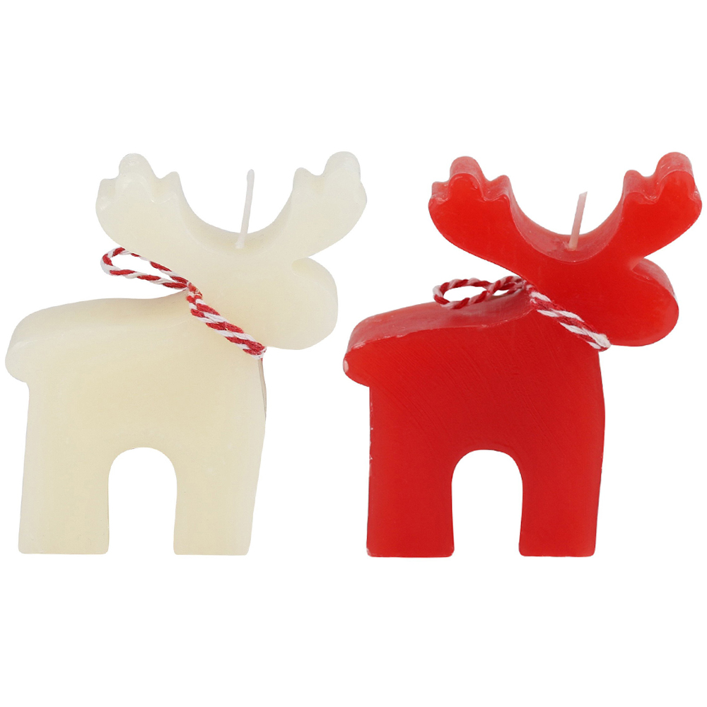 Single Reindeer Candle in Assorted styles Image 1
