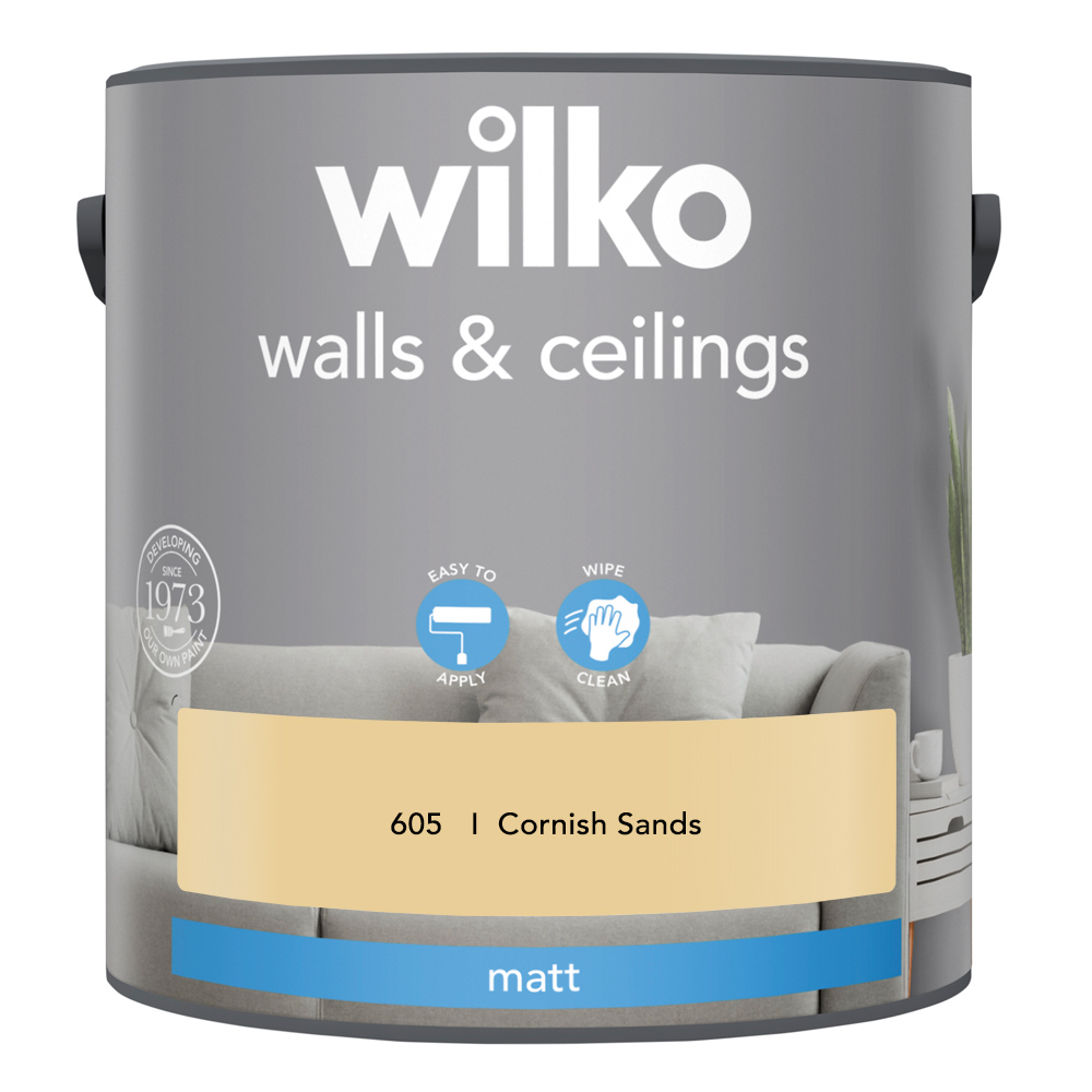 Wilko Walls & Ceilings Cornish Sands Matt Emulsion Paint 2.5L Image 2