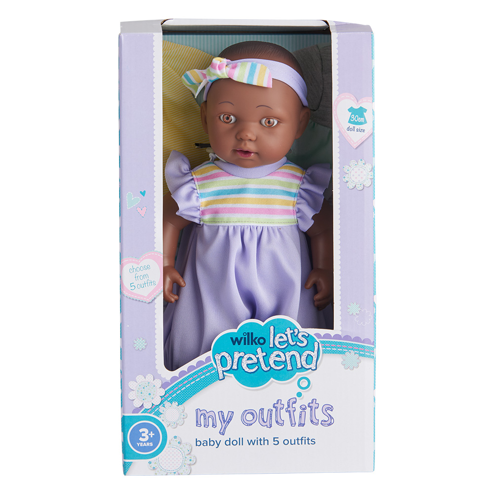 Wilko My Outfits Baby Doll with 5 Outfits Image 6