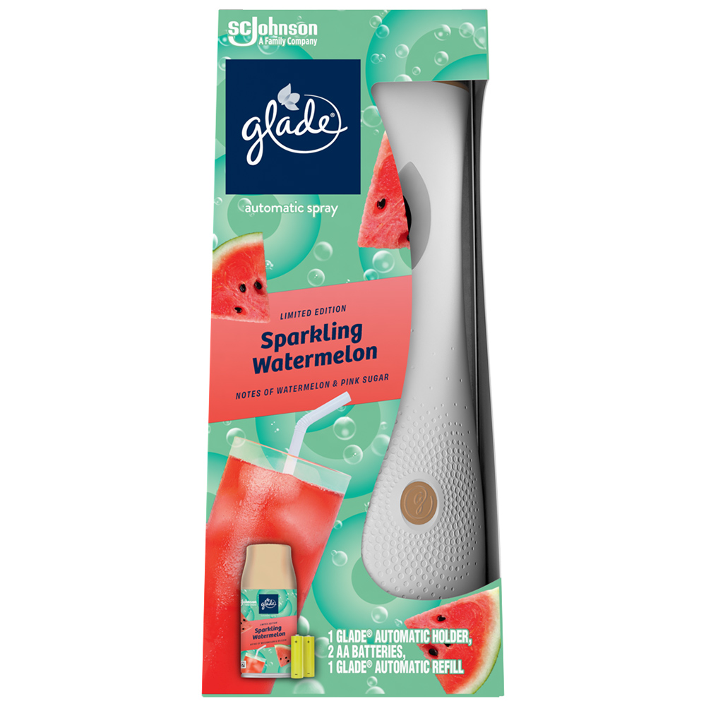 Glade Sparkling Watermelon Automatic Spray Holder and Refill Air Freshener 269ml Image