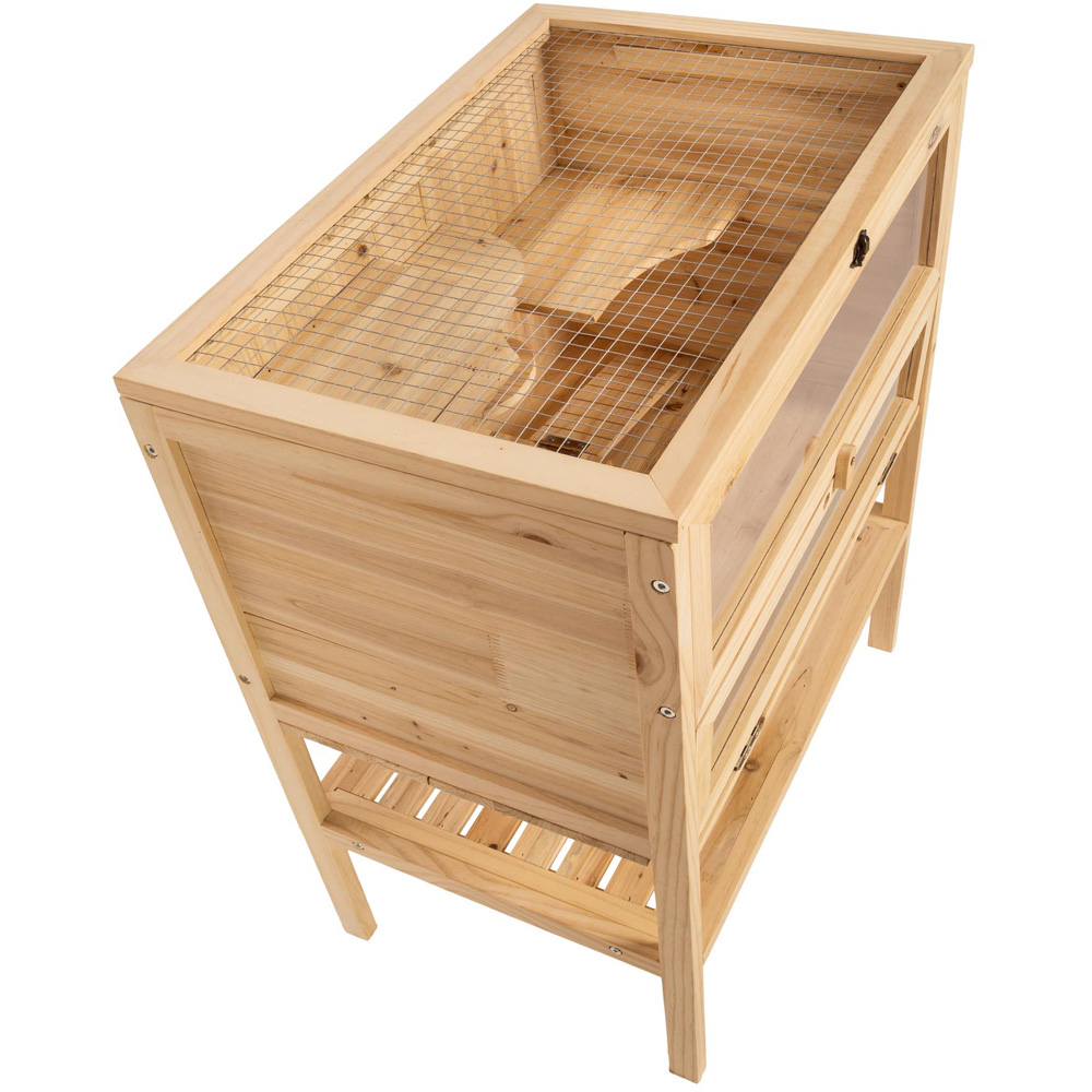 tectake Binki Wooden Hamster Cage 60 x 40 x 80cm Image 4