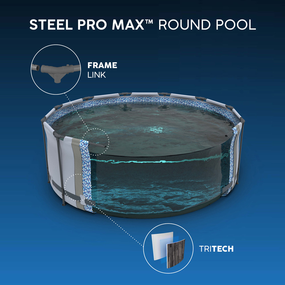 Bestway Steel Pro Max Round Pool Set 12ft x 39.5 inch Image 7