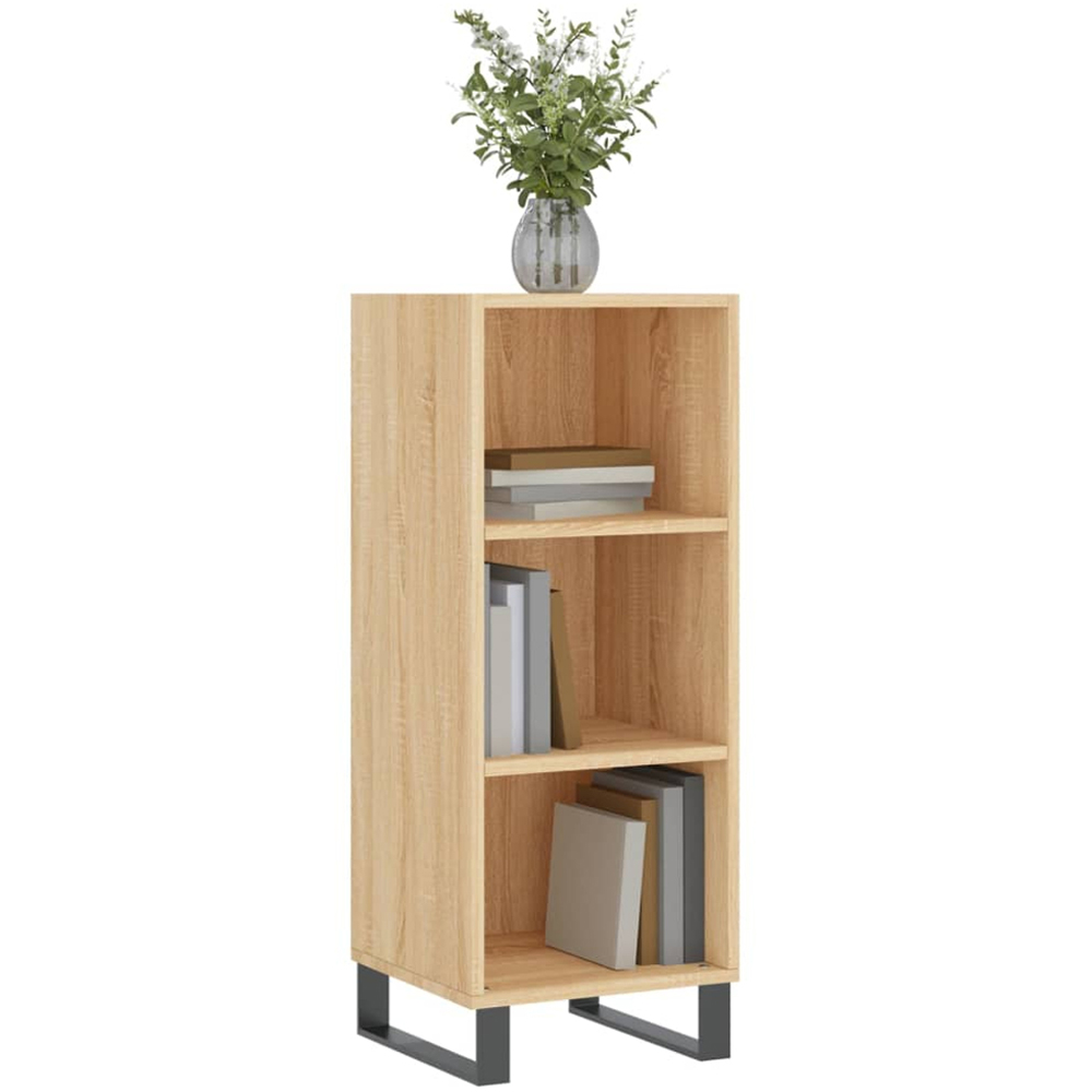 vidaXL 3 Shelf Sonoma Oak Sideboard Image 3