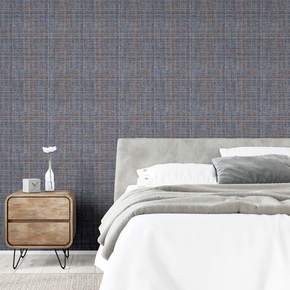 Arthouse Country Tweed Navy Blue Wallpaper Image 5